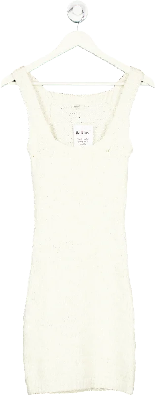 House of CB White Knitted Dress Size S