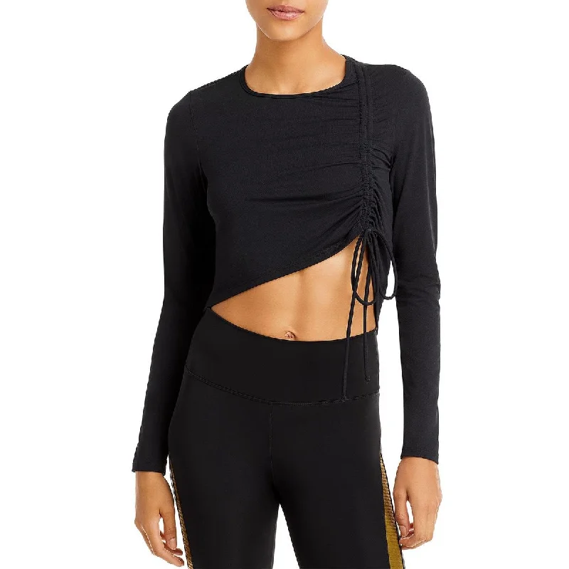 Koral LA Womens Zina Cinched Long Sleeve Cropped